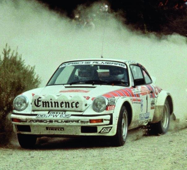 Walter Röhrl and Christian Geistdörfer with the Porsche 911 SC at the Rallye San Remo (1981) 